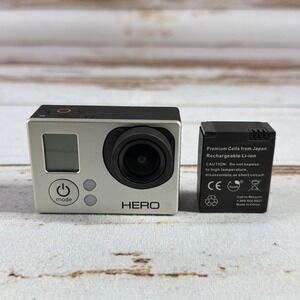 GoPro Hero 3 Silver Action Camera For Parts Repair Not Tested Battery No Charger
